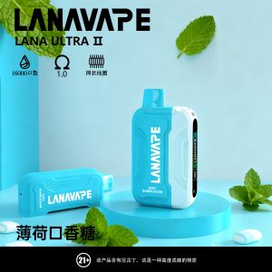 LANA16000口 薄荷口香糖 換彈拋棄式電子煙 台灣現貨 711貨到付款 1 LANA16000口 薄荷口香糖 拋棄式電子煙 台灣現貨