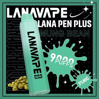 LANA9000口 綠豆 拋棄式電子煙 台灣現貨 711貨到付款