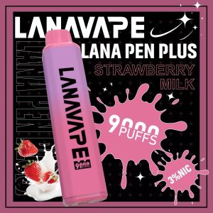 LANA9000口 草莓牛奶 拋棄式電子煙 台灣現貨 711貨到付款 1 LANA9000口 草莓牛奶 拋棄式電子煙 台灣現貨